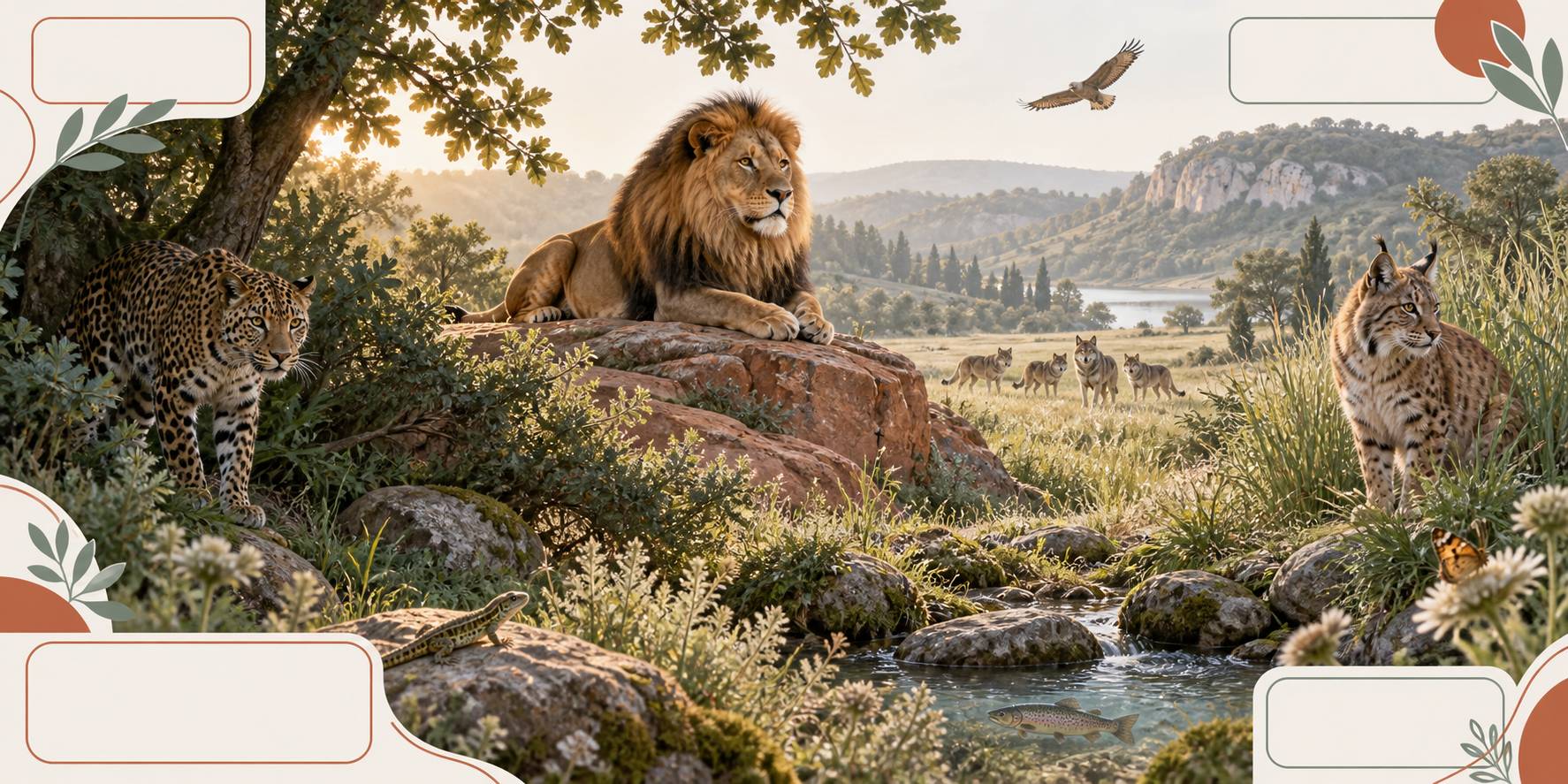 Illustration éditoriale du sujet : Animal en L : la liste complète des espèces commençant par L