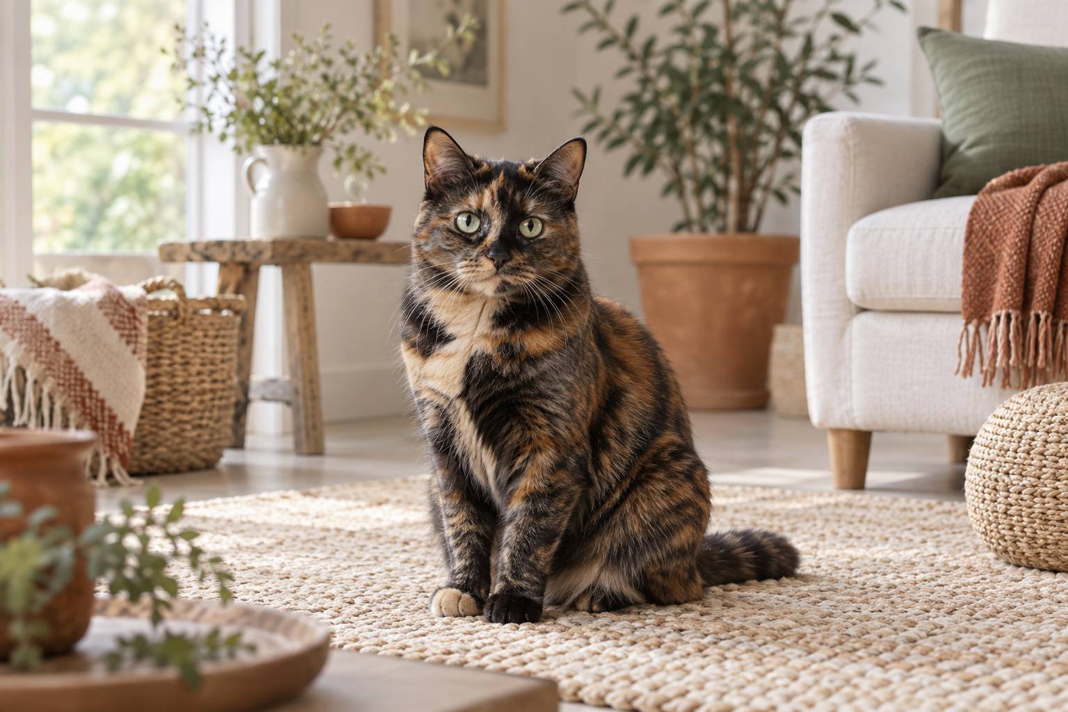 Illustration éditoriale du sujet : Chat tortue : pourquoi cette robe écaille est presque toujours femelle